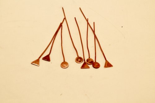 Judy Freyer Thompson's Geometric Headpins - , Findings & Components, Toggles & Clasps, Earwire & Headpin, Cutting, Cutting Tool, Cutters, Butane Torch, Soldering, Solder, geometric headpins